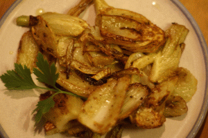 Knoblauch mit Schafskäse